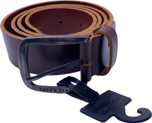 Jack & Jones Black Coffee JacPaul Leather Belt Noos US 40-42