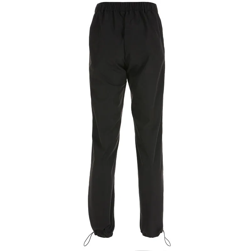 [@julia.aaa.black] "BLACK EMBROIDERED DRAGON" CASUAL PANTS K081002REVIEW
