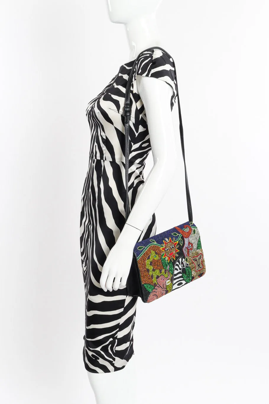 Jungle Animal Beaded Bag