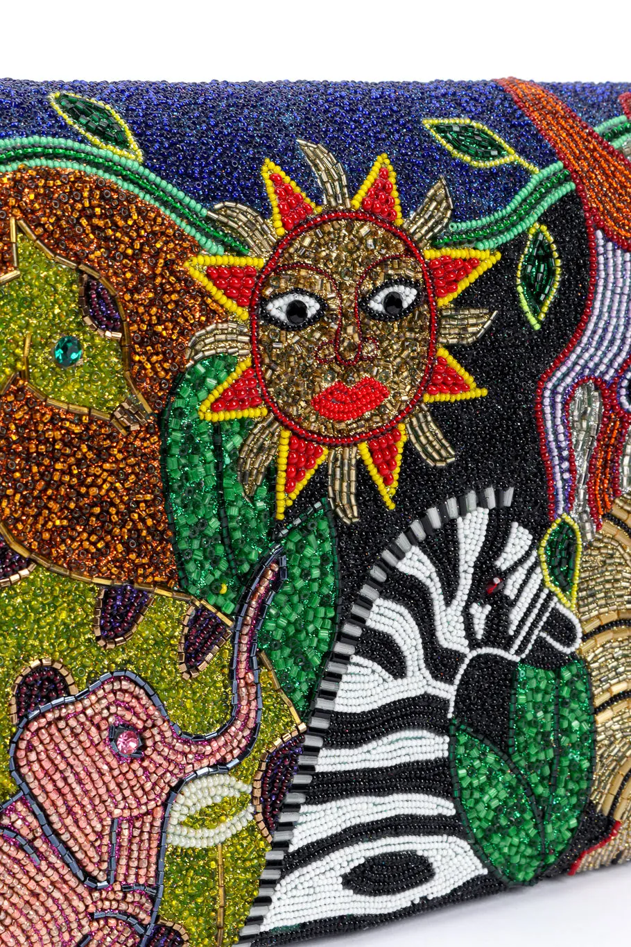 Jungle Animal Beaded Bag