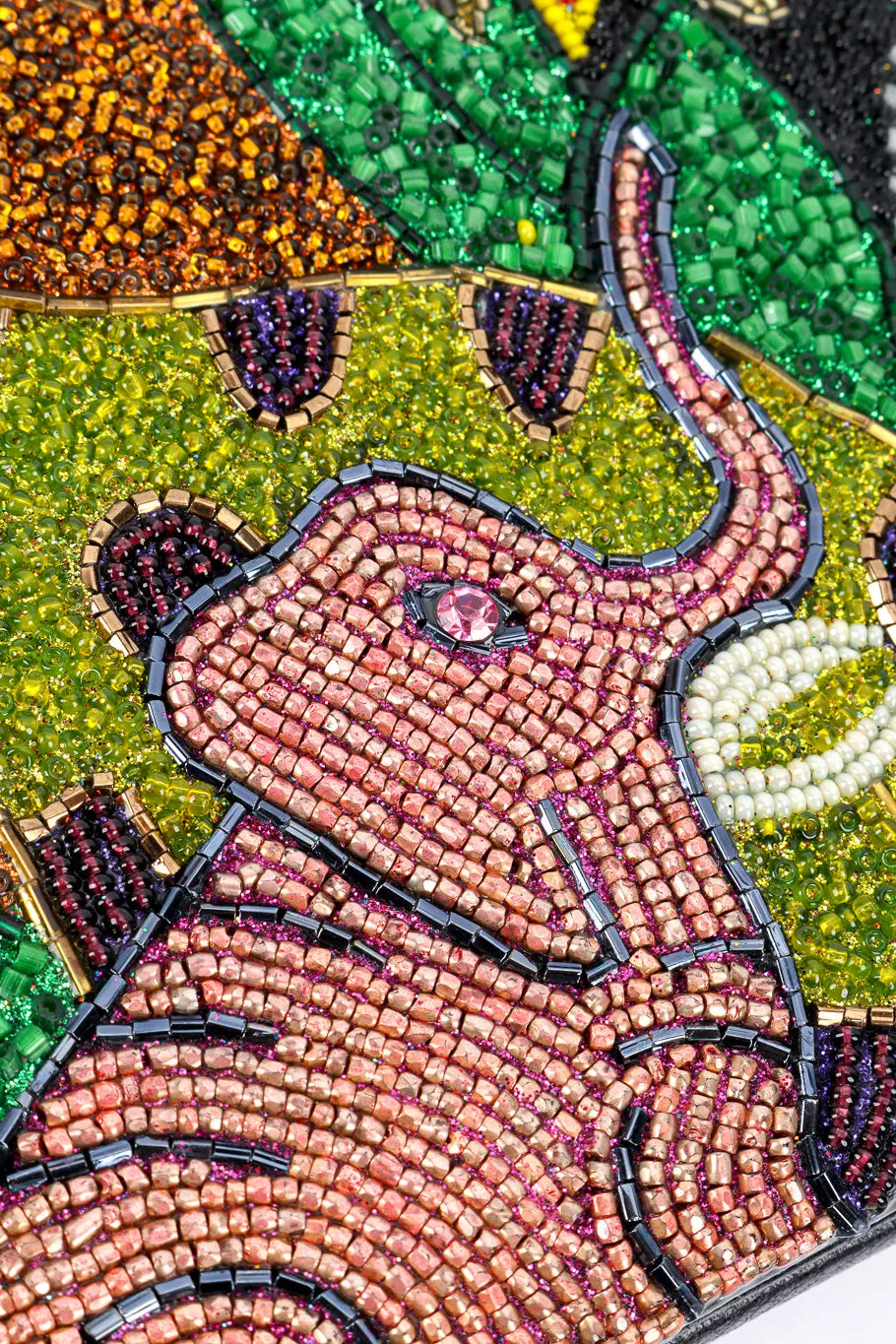 Jungle Animal Beaded Bag