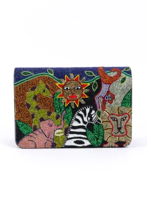 Jungle Animal Beaded Bag