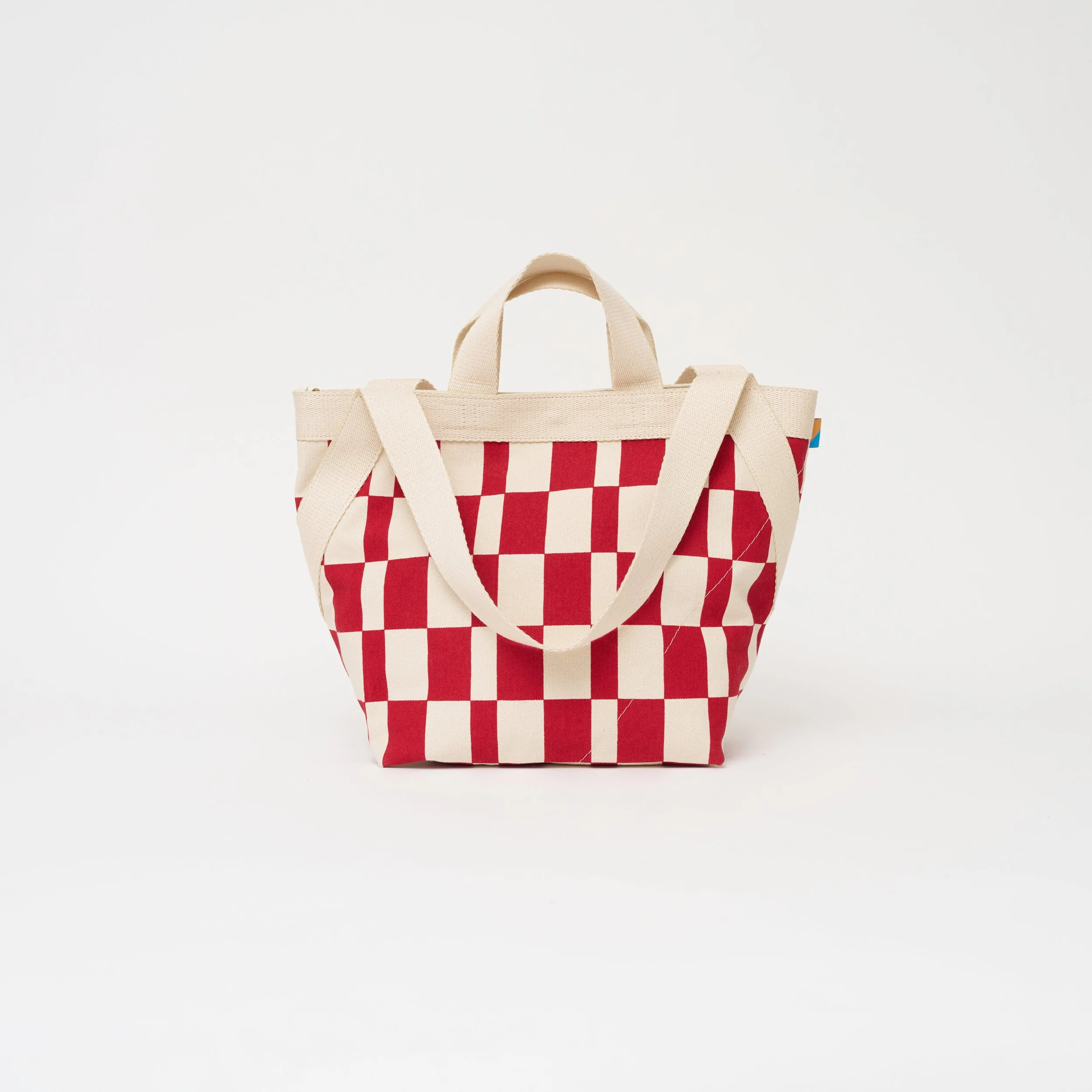 Karibu Tote - Medium - Cherry Checker