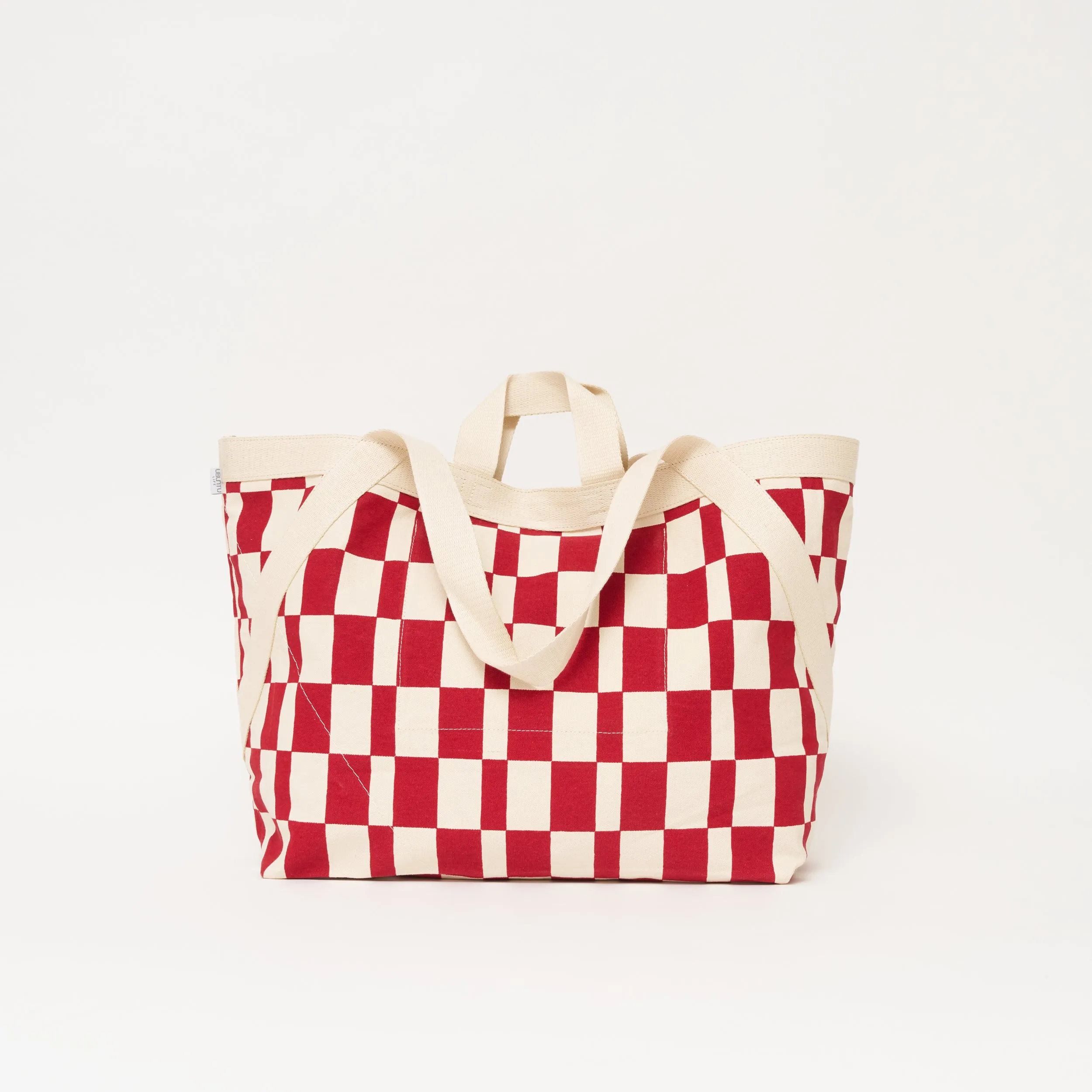 Karibu Tote - XLarge - Cherry Checker