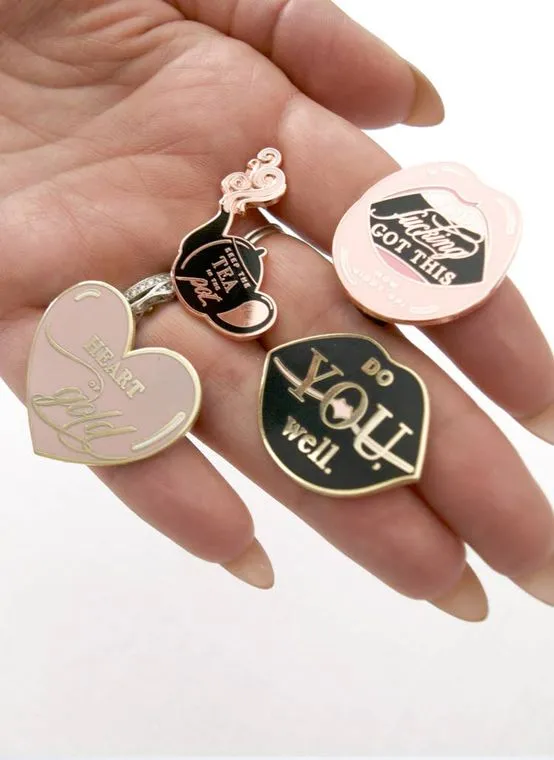 Keep the Tea in the Pot - Inspirational Enamel Pin