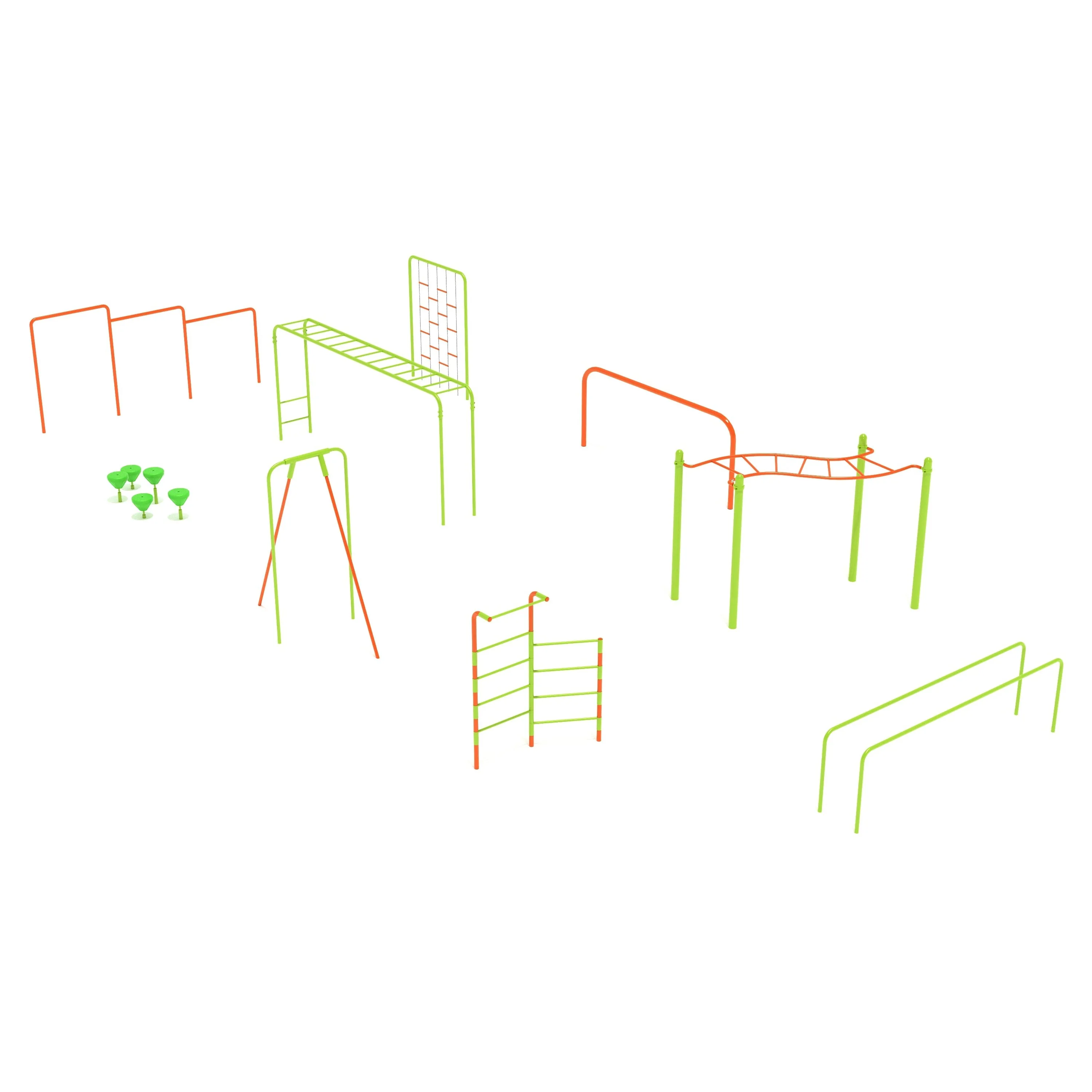 Kid's Gym - 9 Piece Kid's Outdoor Fitness Course