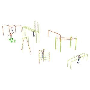 Kid's Gym - 9 Piece Kid's Outdoor Fitness Course