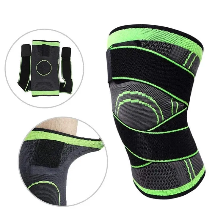 Knee Support Brace - Arthritis Pain, Injury Recovery, Running, Workout (Single)