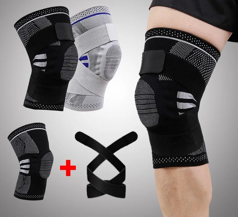 Knee Support Brace - Arthritis Pain, Injury Recovery, Running, Workout (Single)
