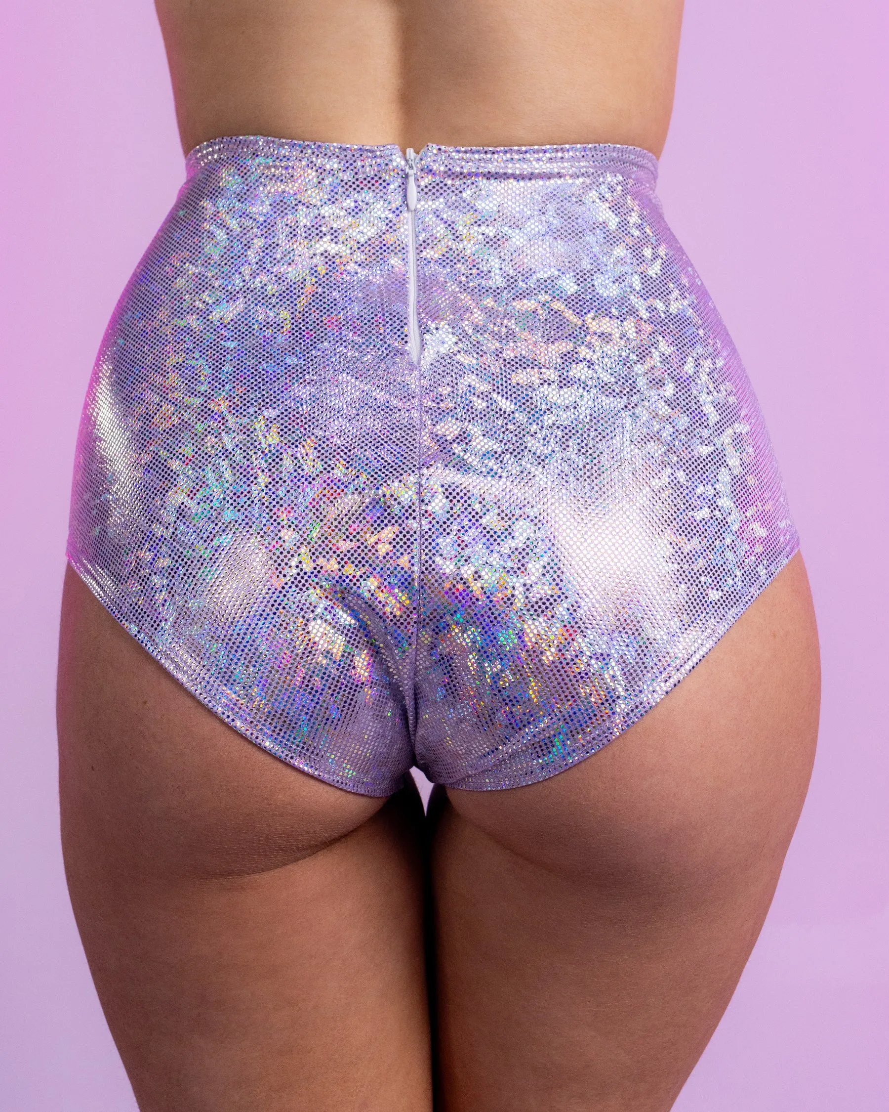 Lavender Shatter High Waist Bottoms