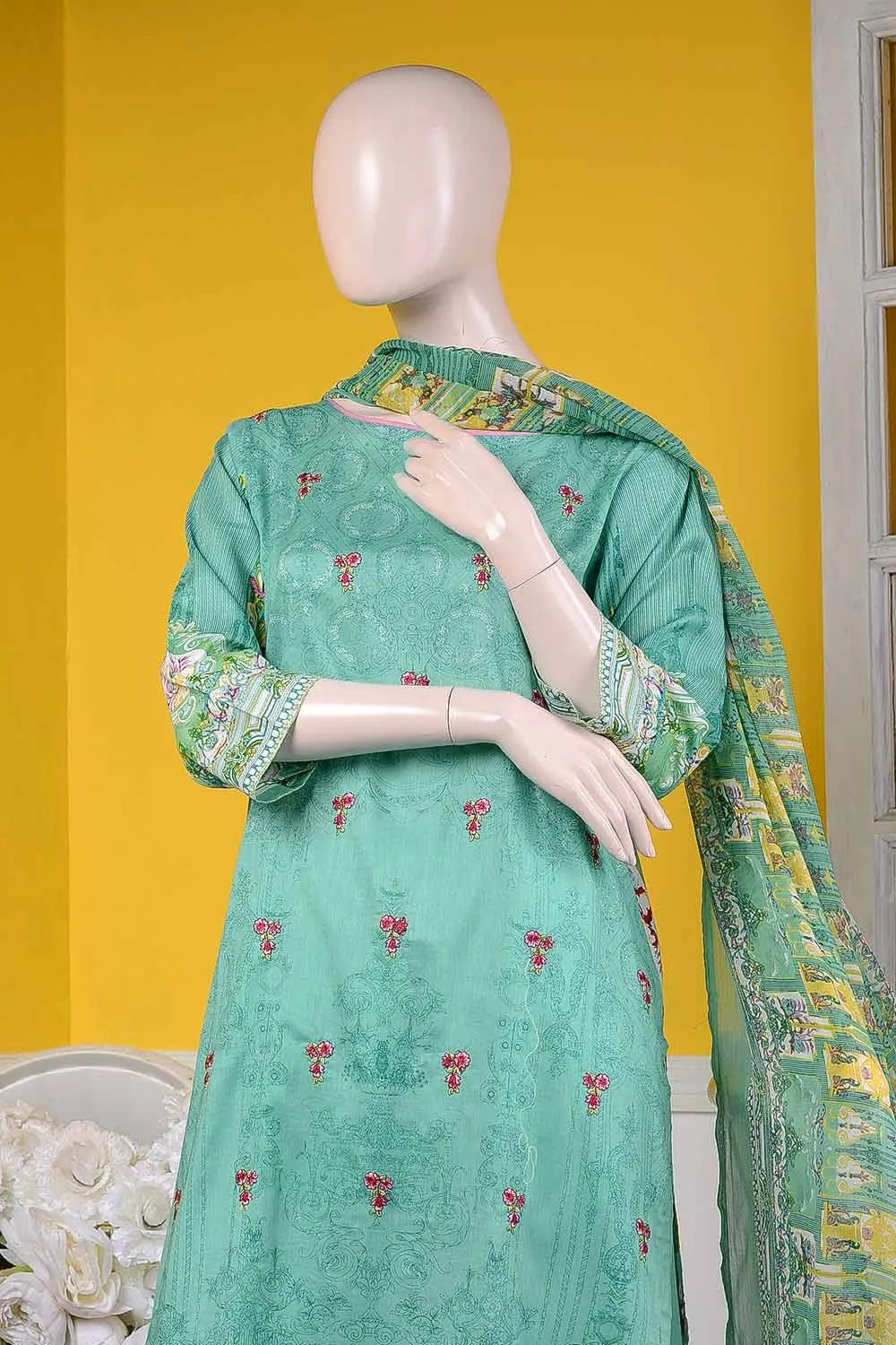 (LE-2A) Prism Love | Un-stitched Embroidered Lawn