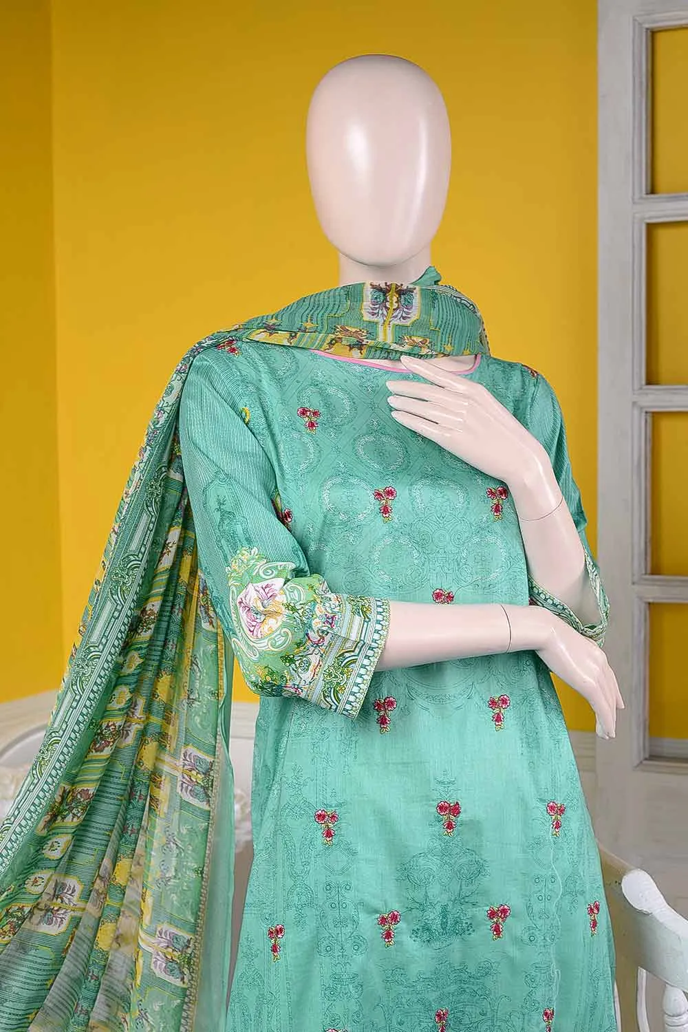 (LE-2A) Prism Love | Un-stitched Embroidered Lawn