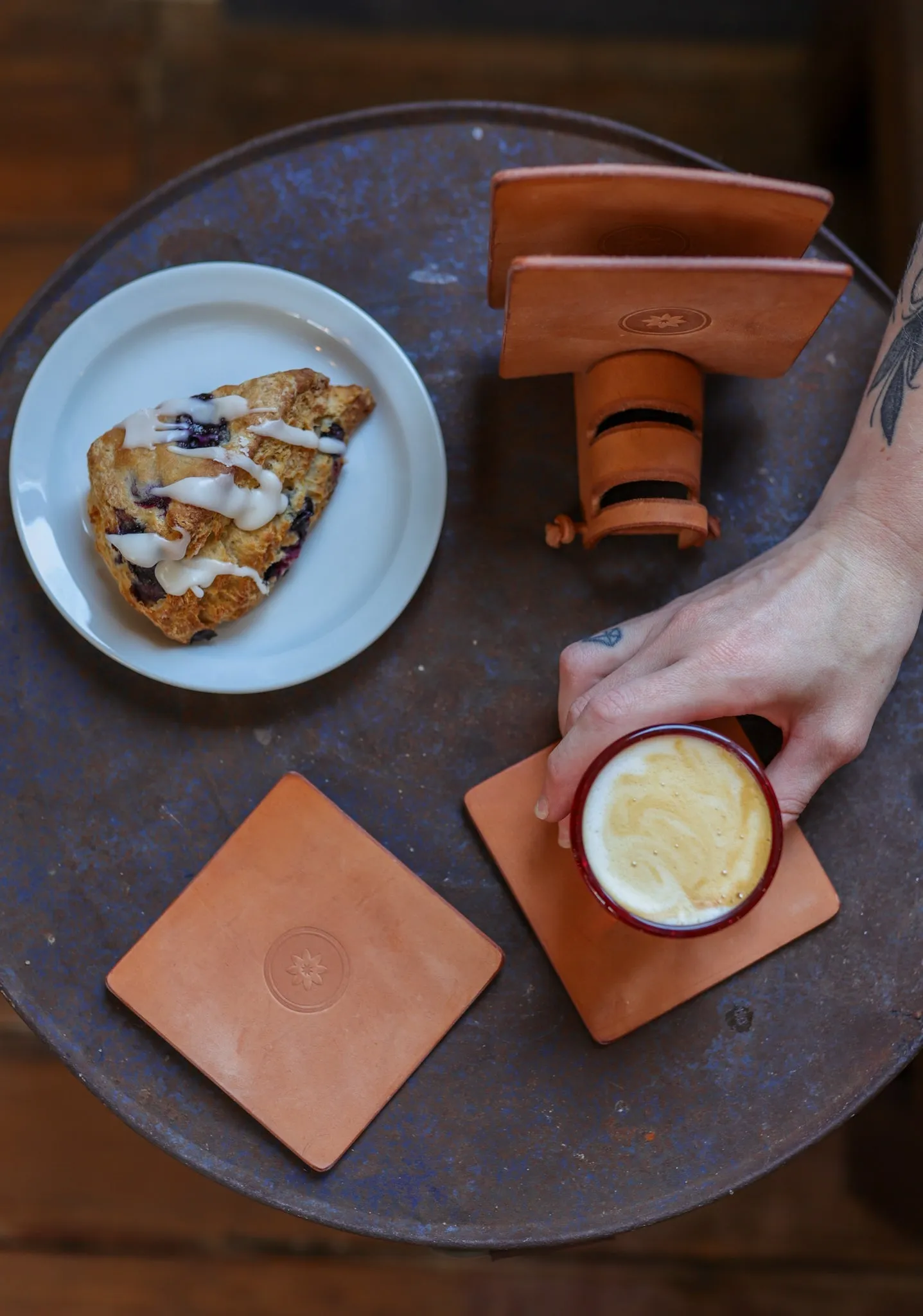 Leather Coaster 4 Piece Set | Ballad of the Bird Dog