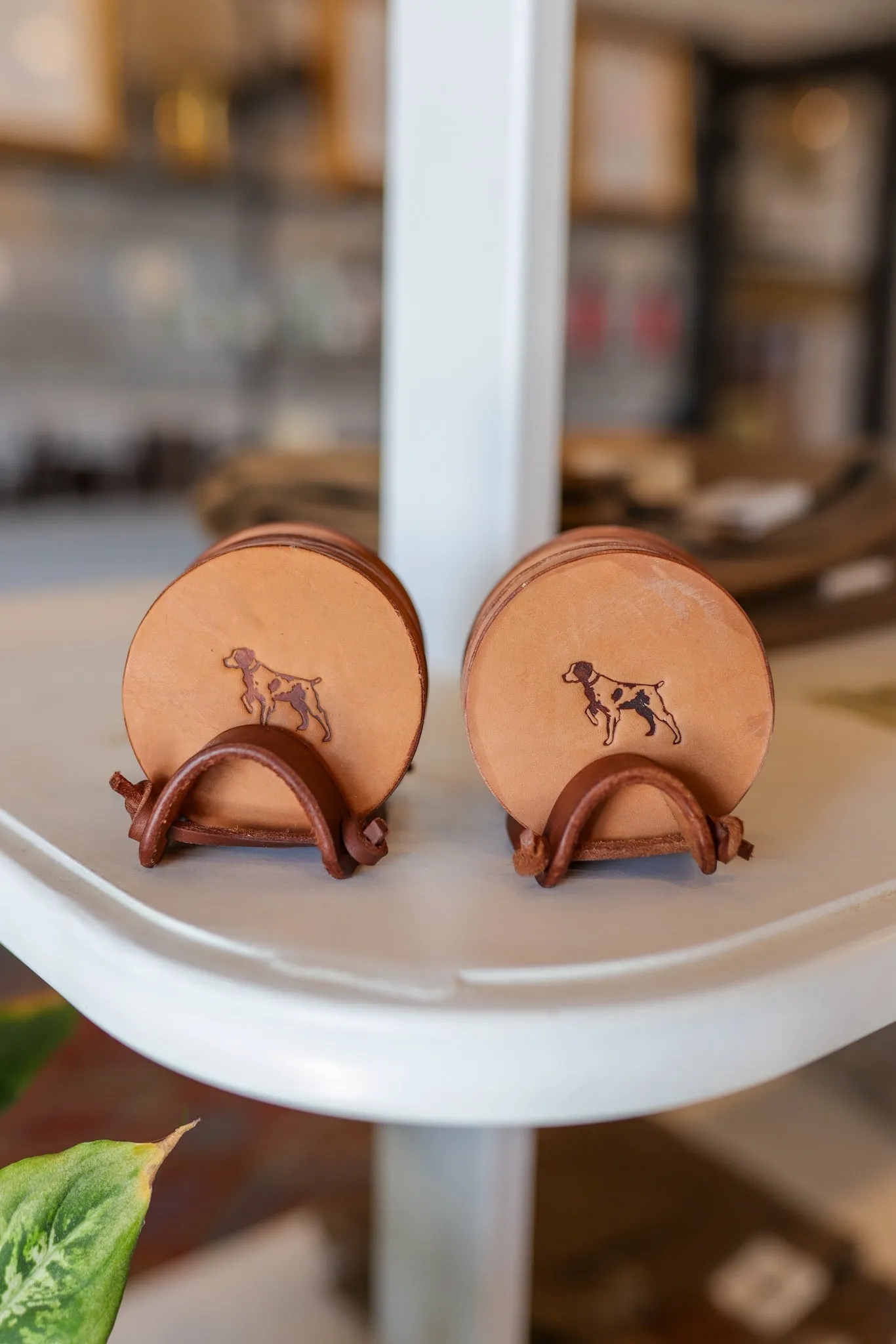 Leather Coaster 4 Piece Set | Ballad of the Bird Dog