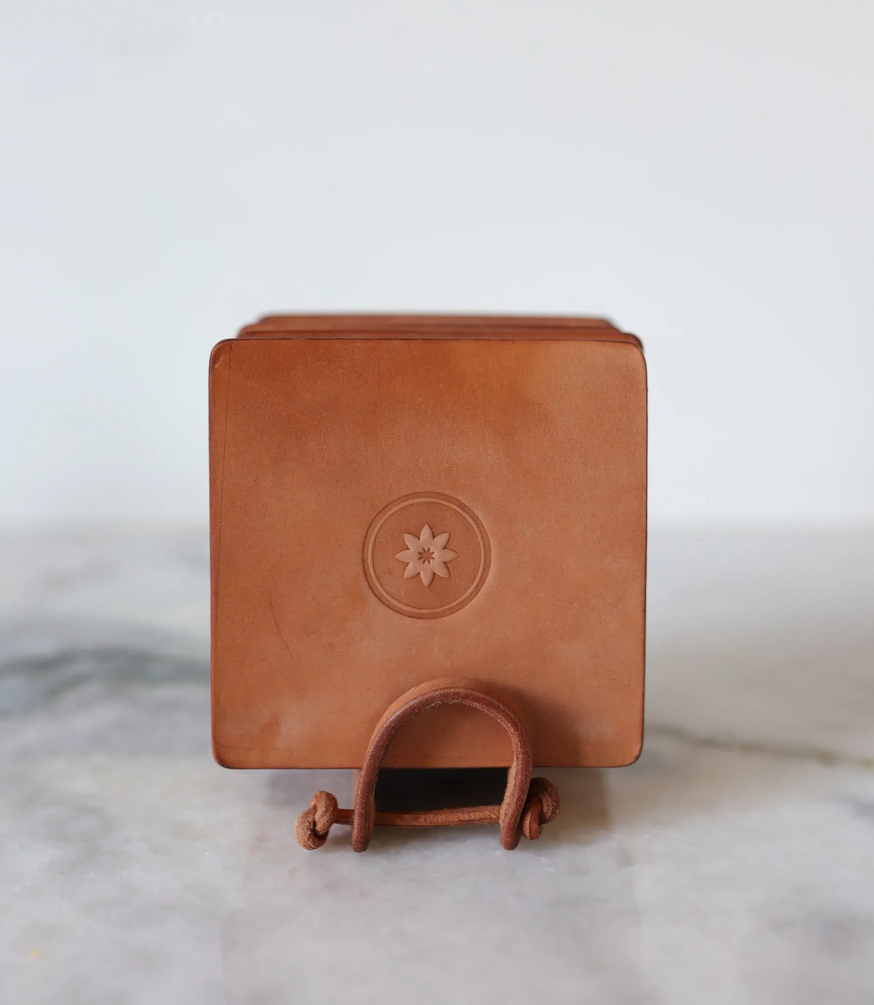 Leather Coaster 4 Piece Set | Ballad of the Bird Dog