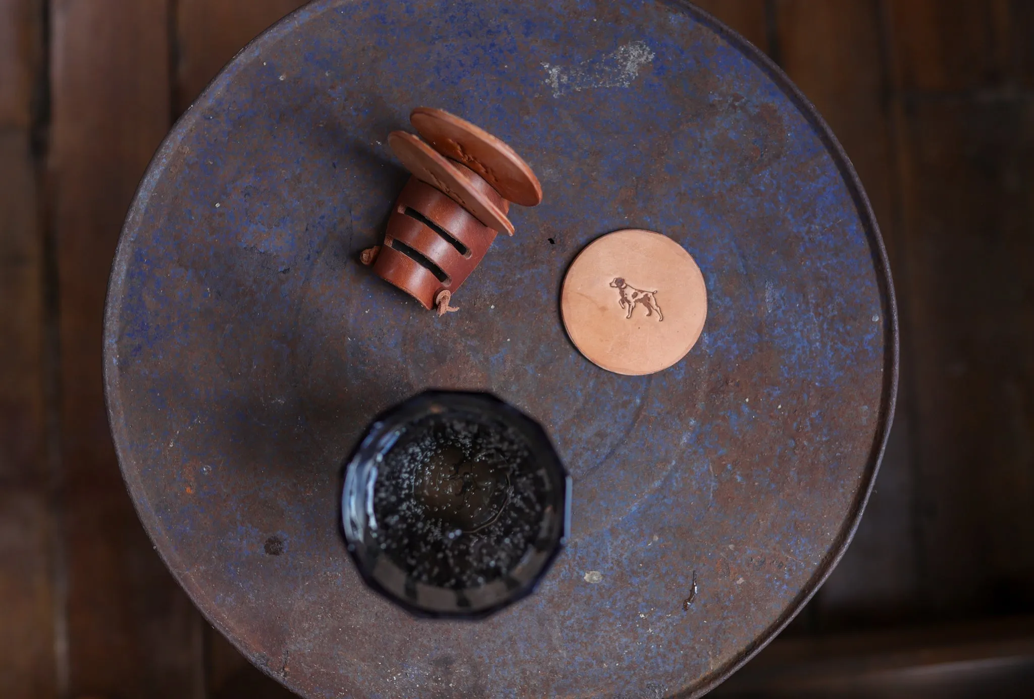 Leather Coaster 4 Piece Set | Ballad of the Bird Dog