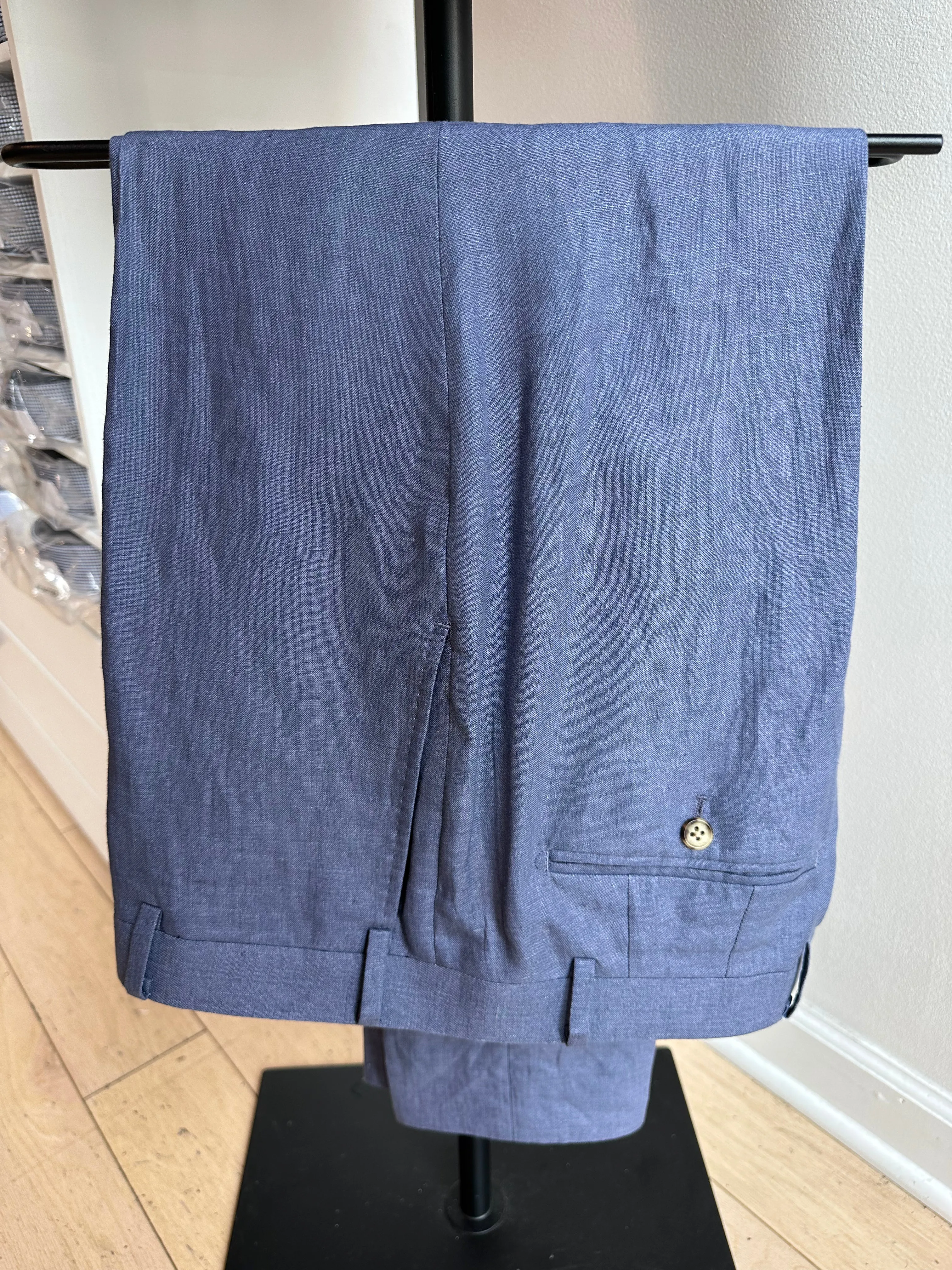 Light Blue Linen Premium Suit