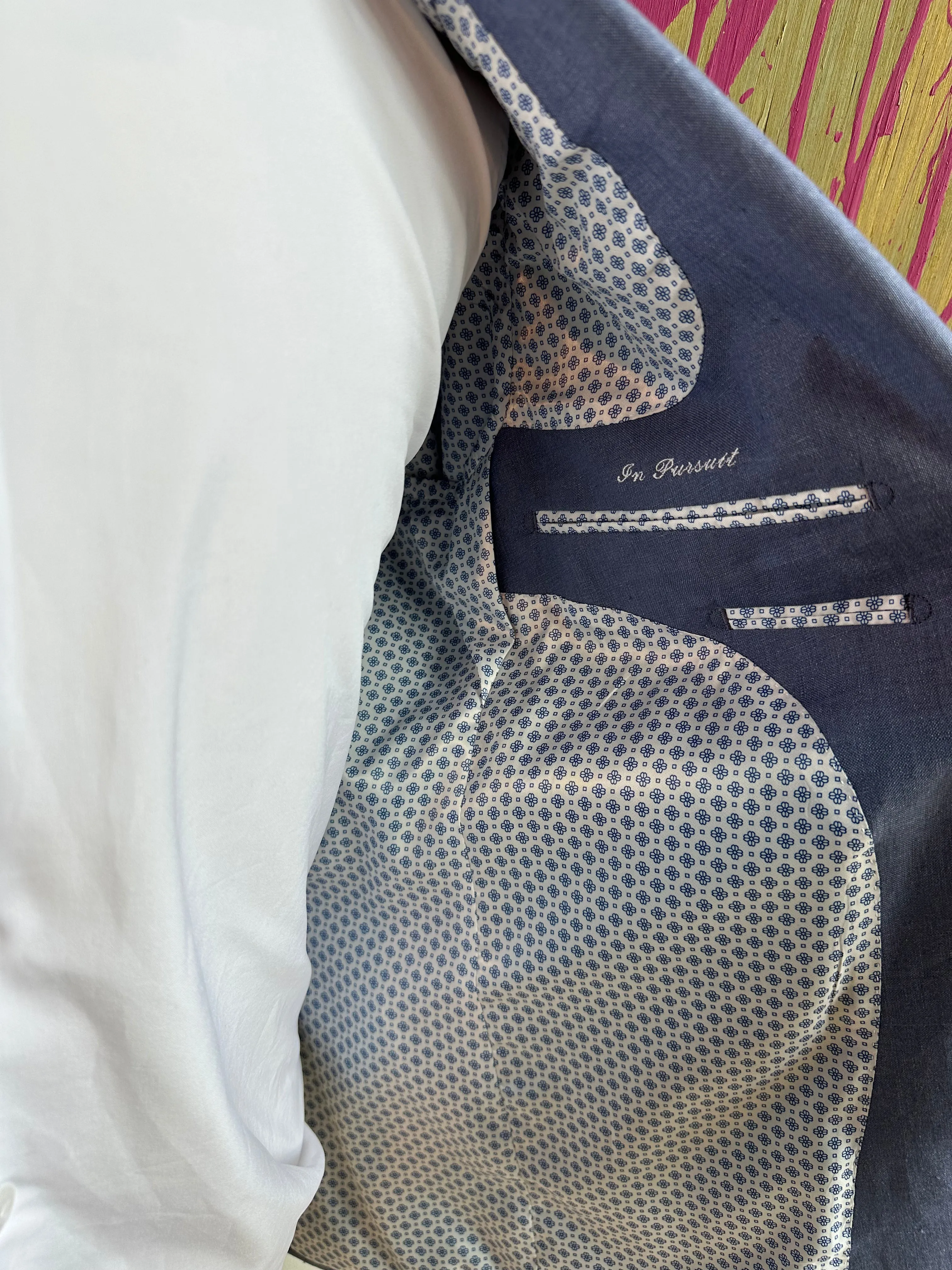 Light Blue Linen Premium Suit