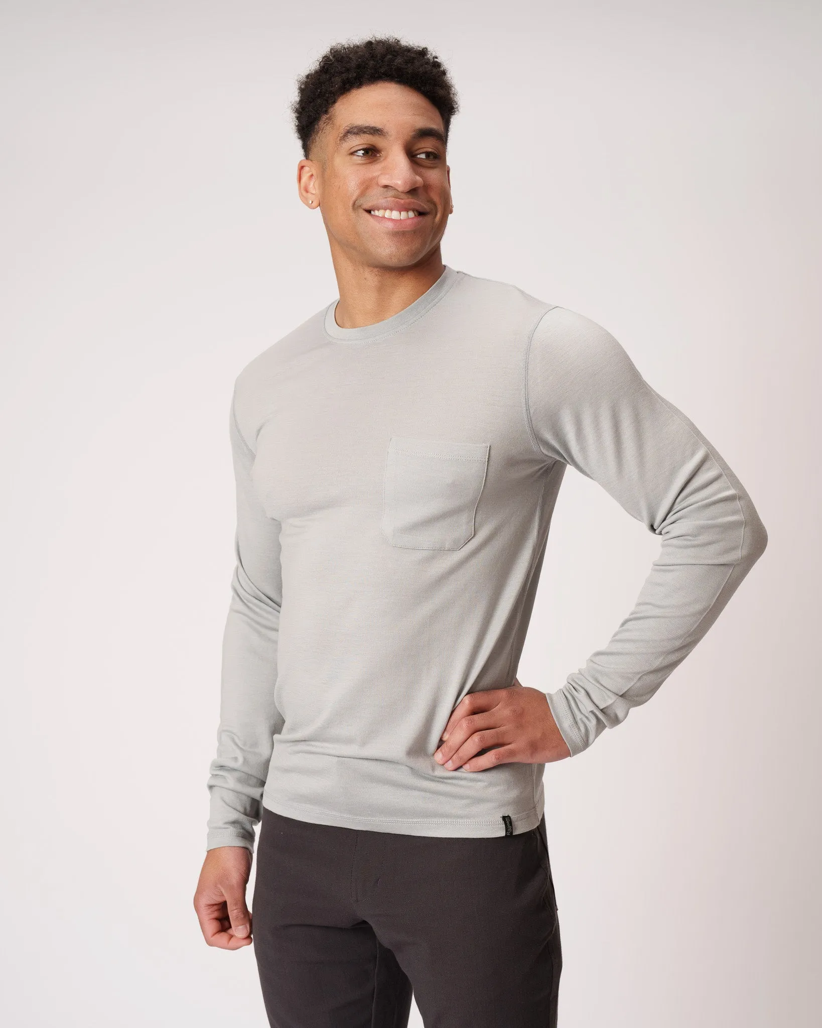 Long Sleeve Pocket Crew