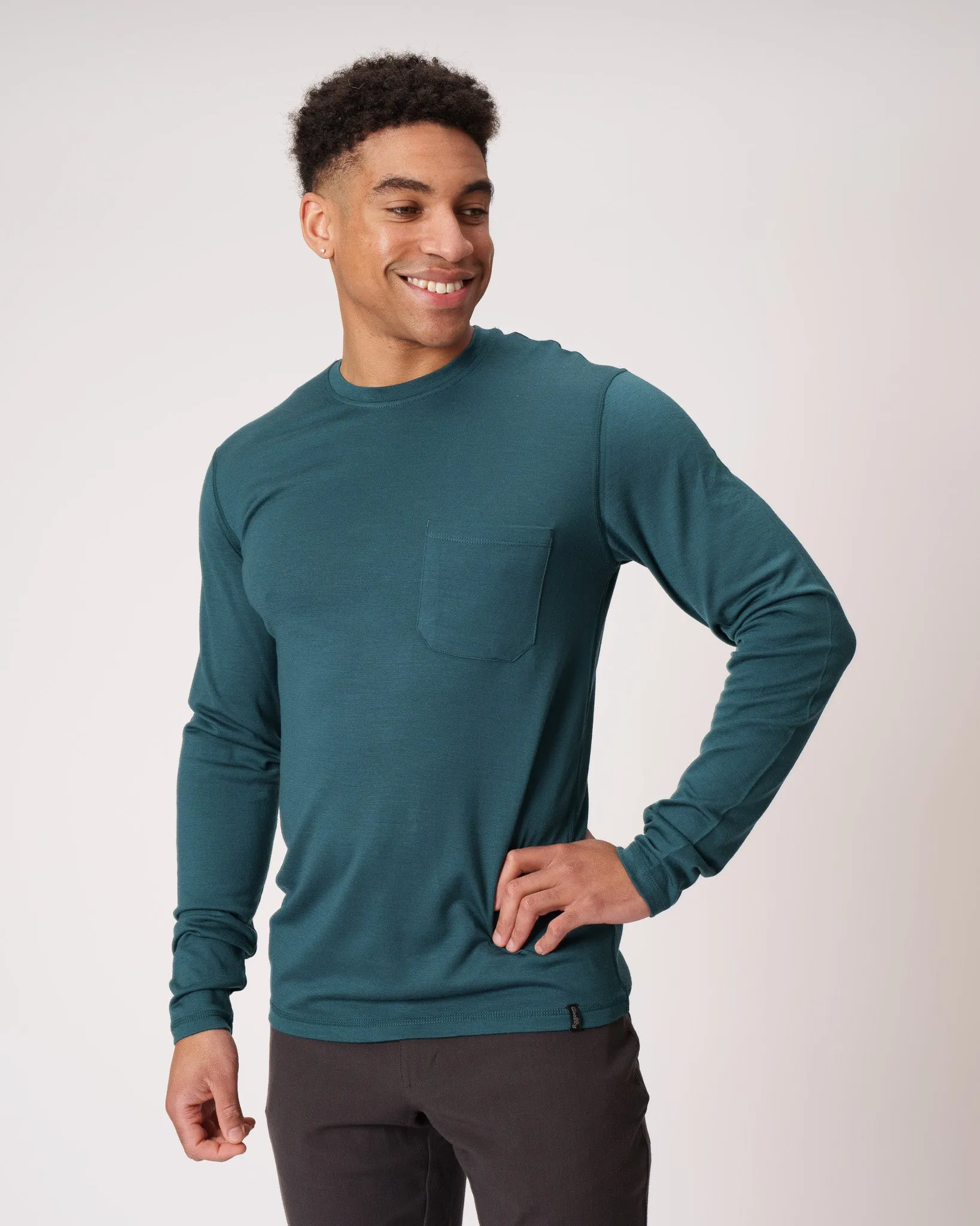 Long Sleeve Pocket Crew