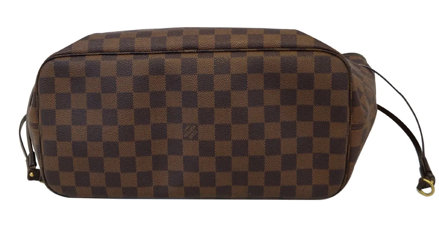 LOUIS VUITTON Damier Ebene Neverfull MM Tote Bag