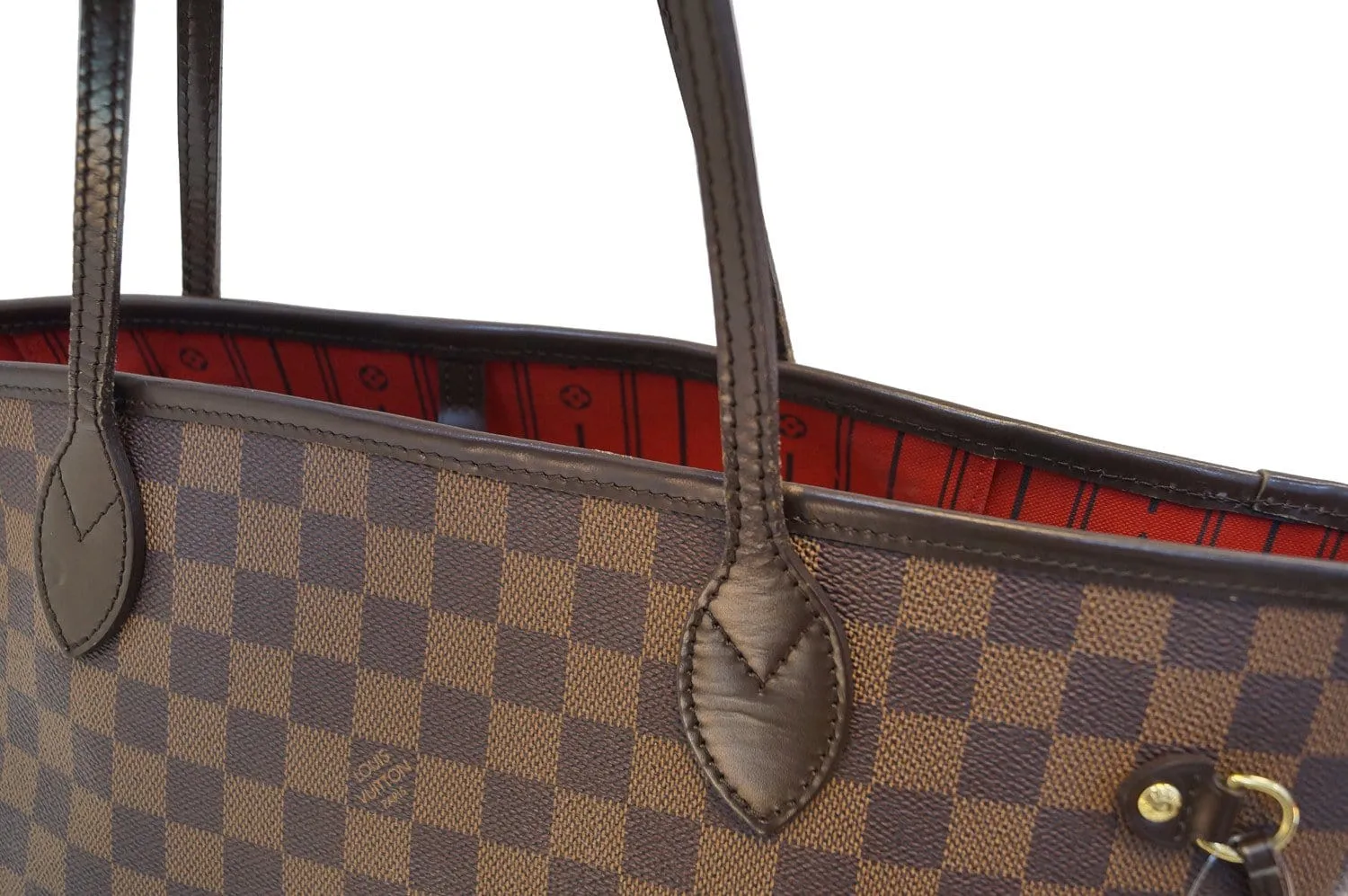LOUIS VUITTON Damier Ebene Neverfull MM Tote Bag