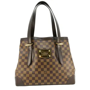 LOUIS VUITTON Hampstead MM Damier Ebene Shoulder Bag Brown