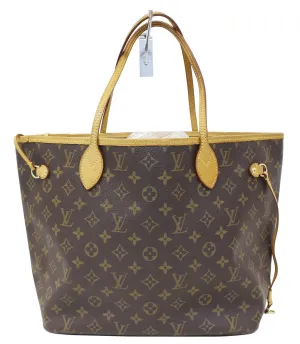 LOUIS VUITTON Monogram Canvas Neverfull MM Brown Tote Bag
