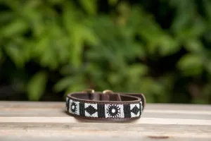 Maasai Beaded Leather Dog Collar