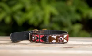 Maasai Beaded Leather Dog Collar