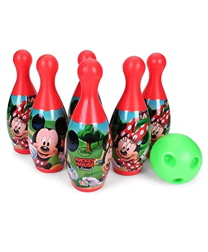 MANAKI ENTERPRISE Bowling Game Set for Kids with 6 Pin 1 Ball Sport Toys Gift for Baby Boys Girls Age 3 4 5 6 Years Old.
