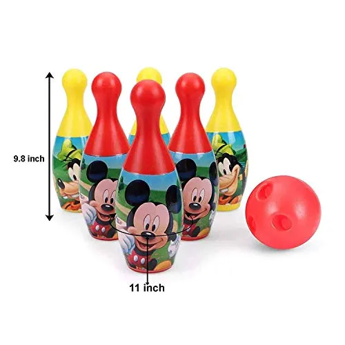 MANAKI ENTERPRISE Bowling Game Set for Kids with 6 Pin 1 Ball Sport Toys Gift for Baby Boys Girls Age 3 4 5 6 Years Old.