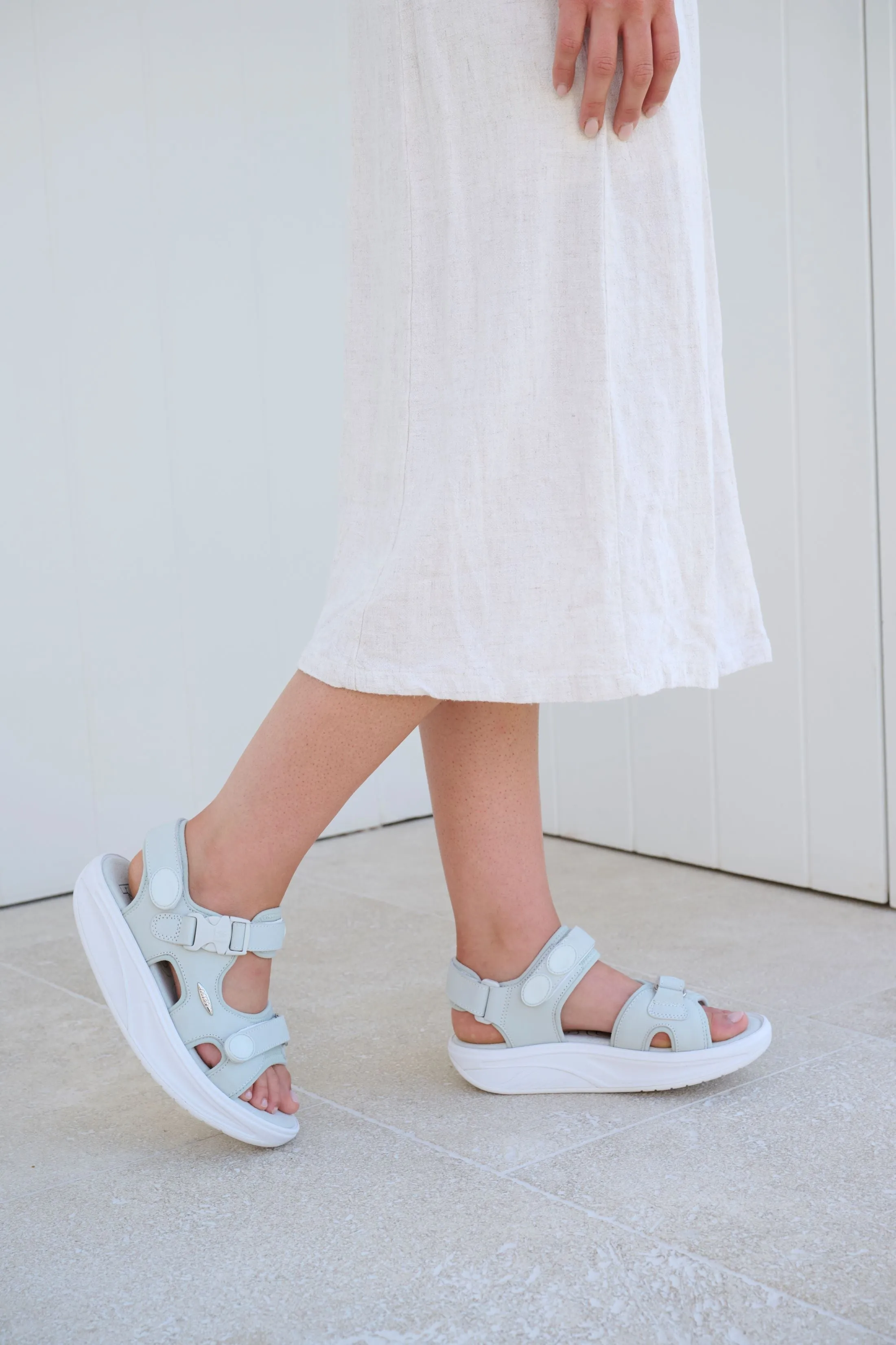 MBT Kisumu Classic White Womens Sandals