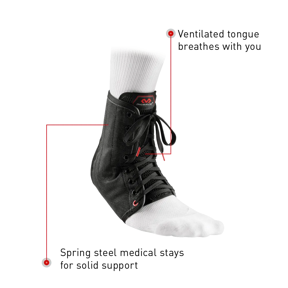 McDavid Ankle Brace/Lace-Up w/Stays - MD199