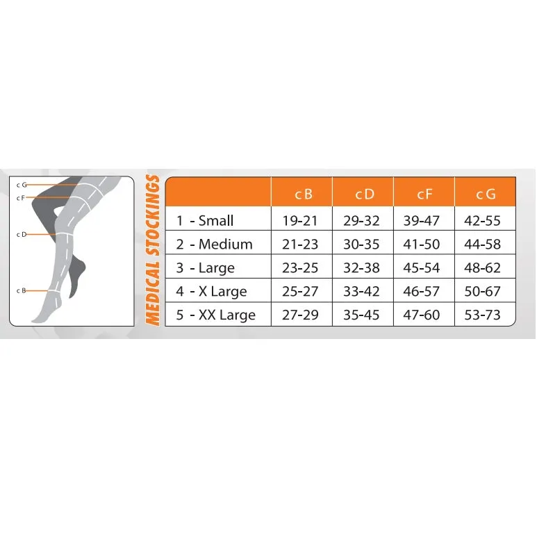 Medical Compression Stockings - Panty Hose - 30-40mmHG - Open Toe