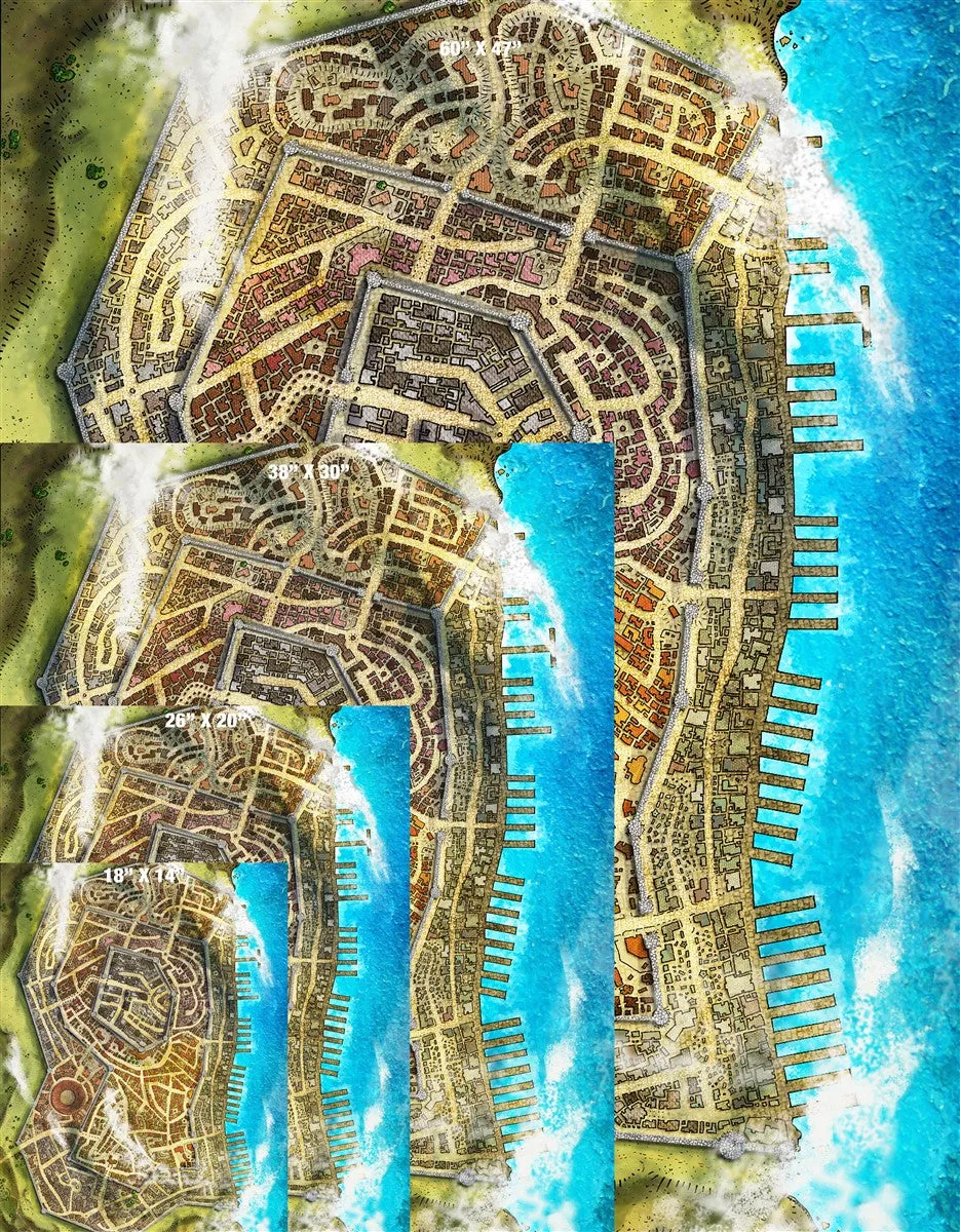Merrowshore City Fantasy Map Patreon