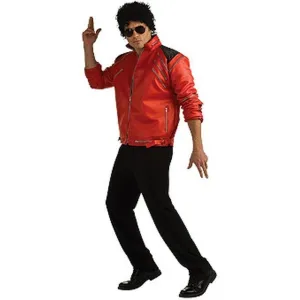 Michael Jackson Beat It Deluxe Red Zipper Jacket S
