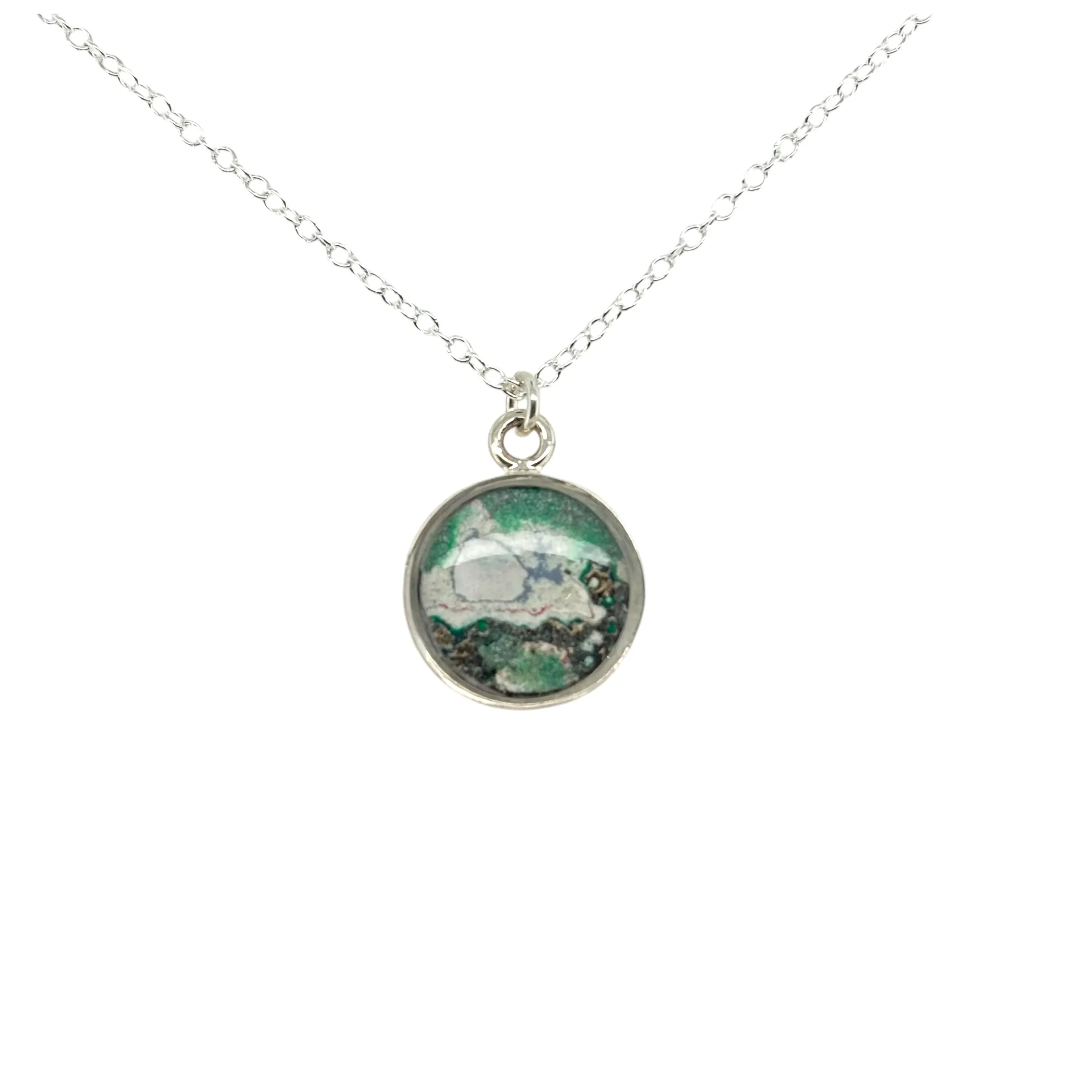 Michigan State Amy Necklace | Silver