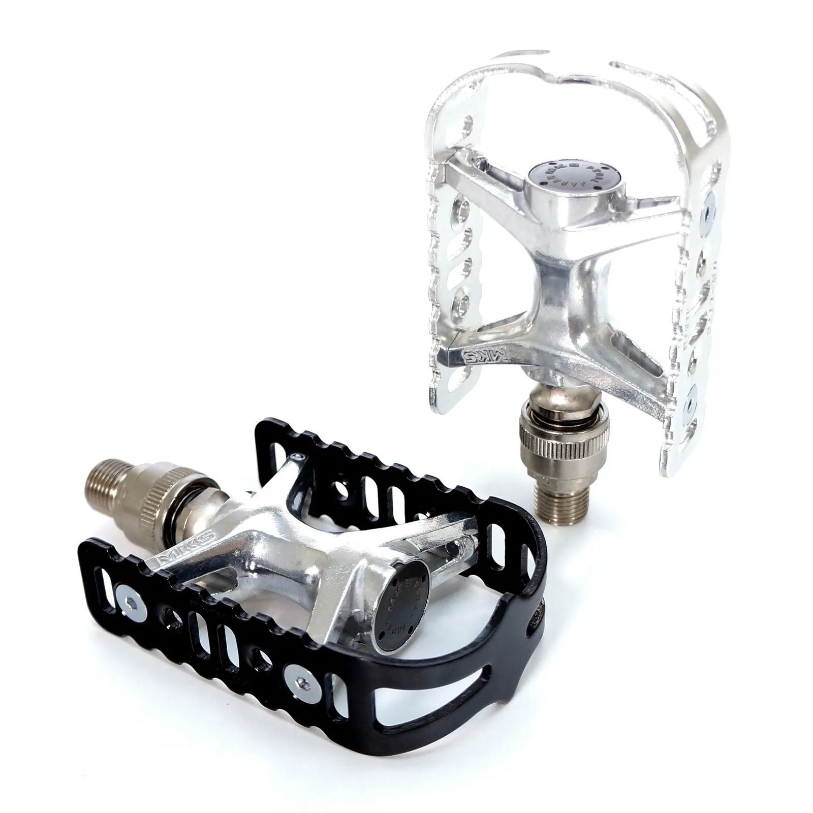 MKS UB-Lite Ezy Road City Track Bike Classic Old School Pedal Silver / Black