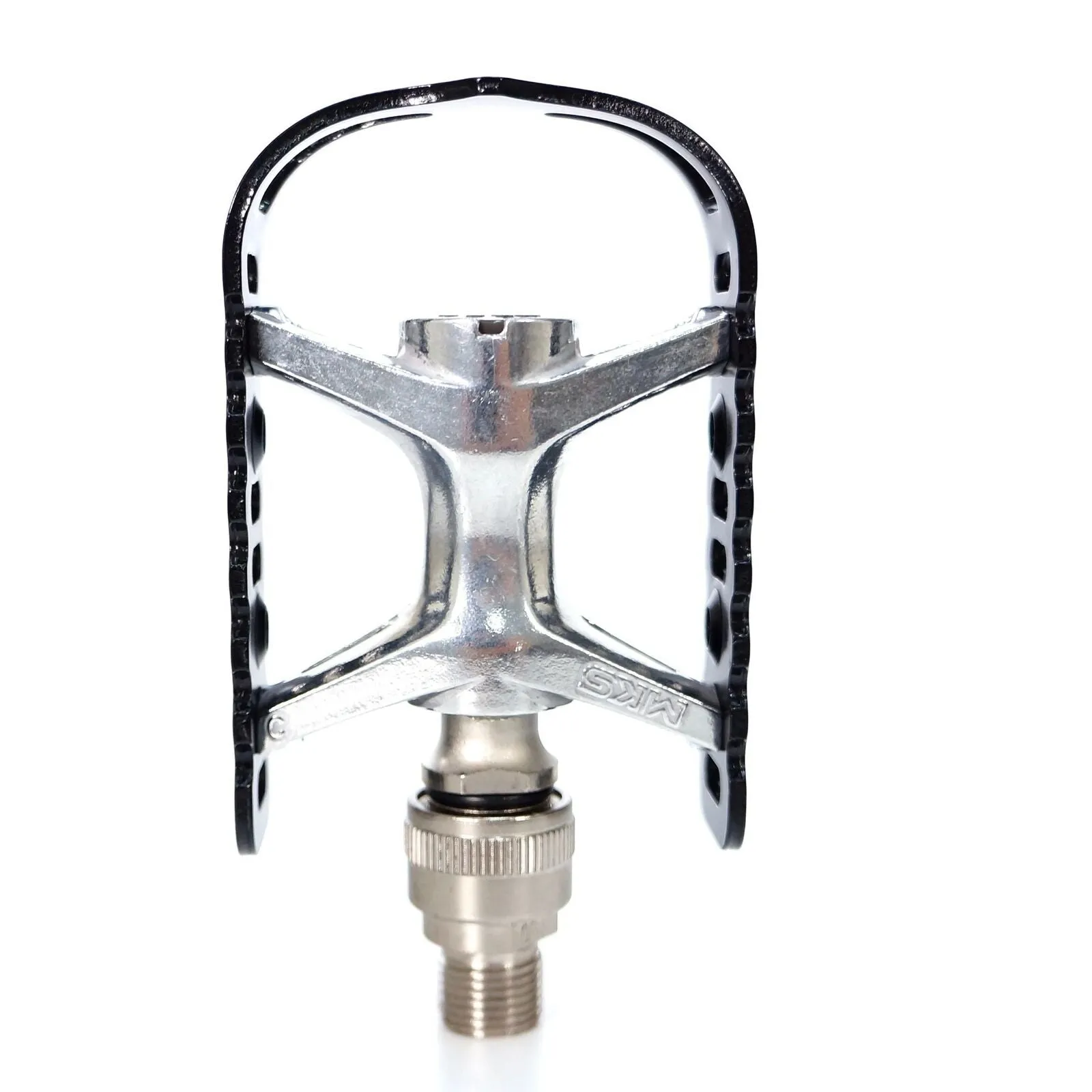 MKS UB-Lite Ezy Road City Track Bike Classic Old School Pedal Silver / Black