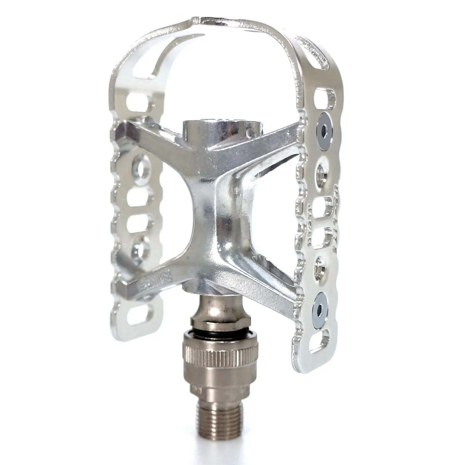 MKS UB-Lite Ezy Road City Track Bike Classic Old School Pedal Silver / Black