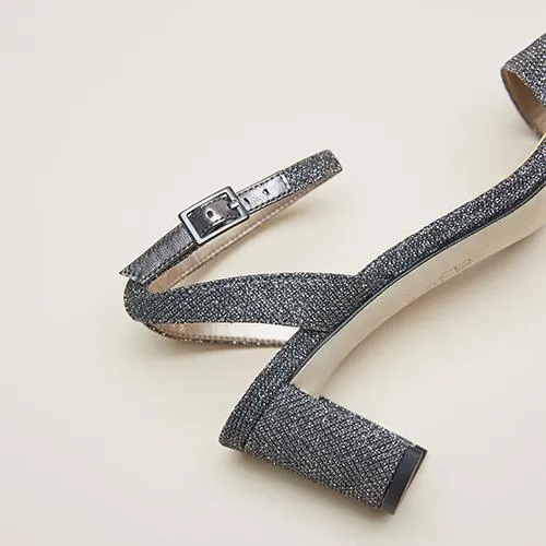 Moira | Pewter Metallic Textile
