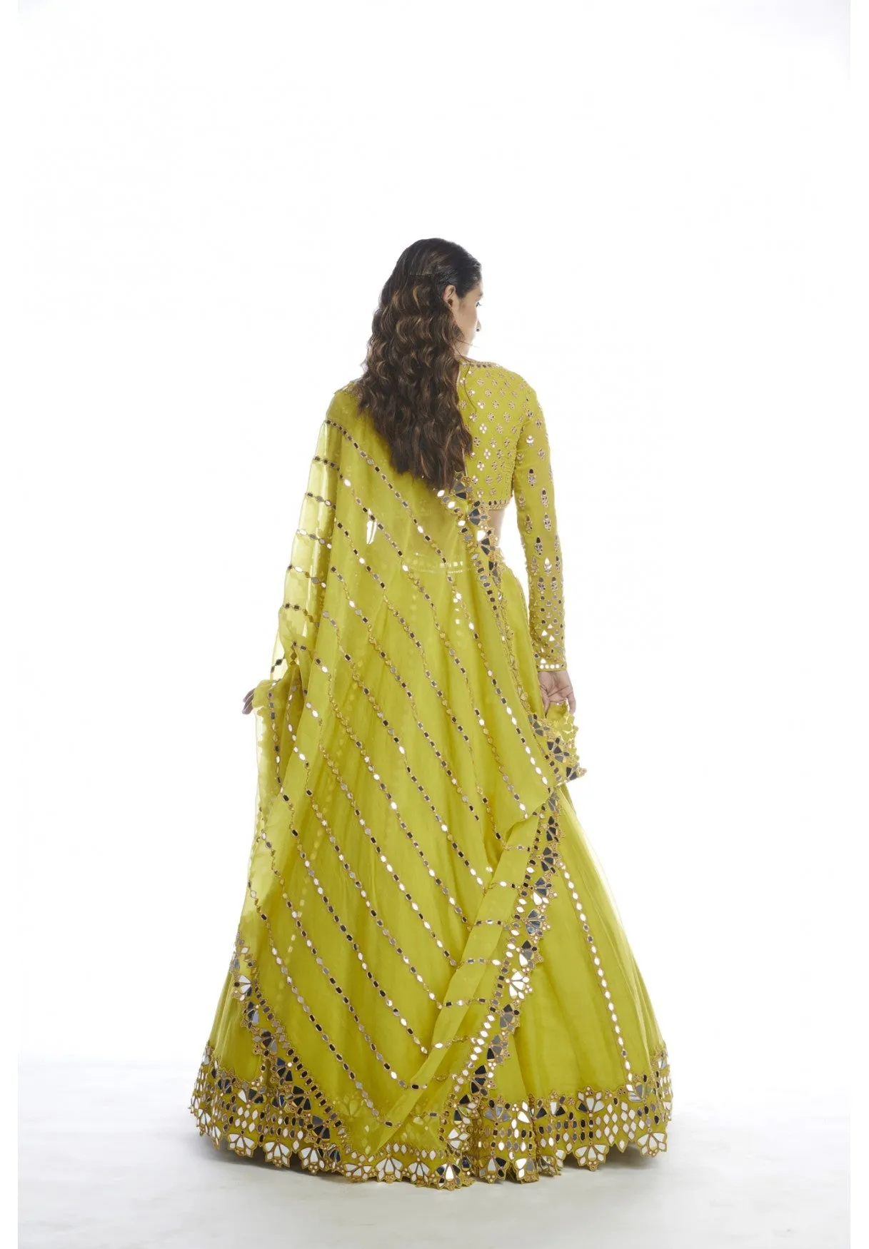 Moss Green Lehenga Set