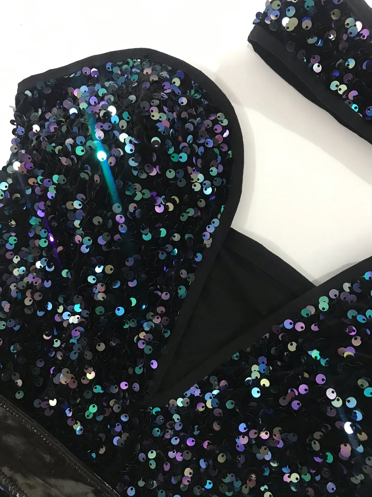 Multi Color Sequins Bodysuit