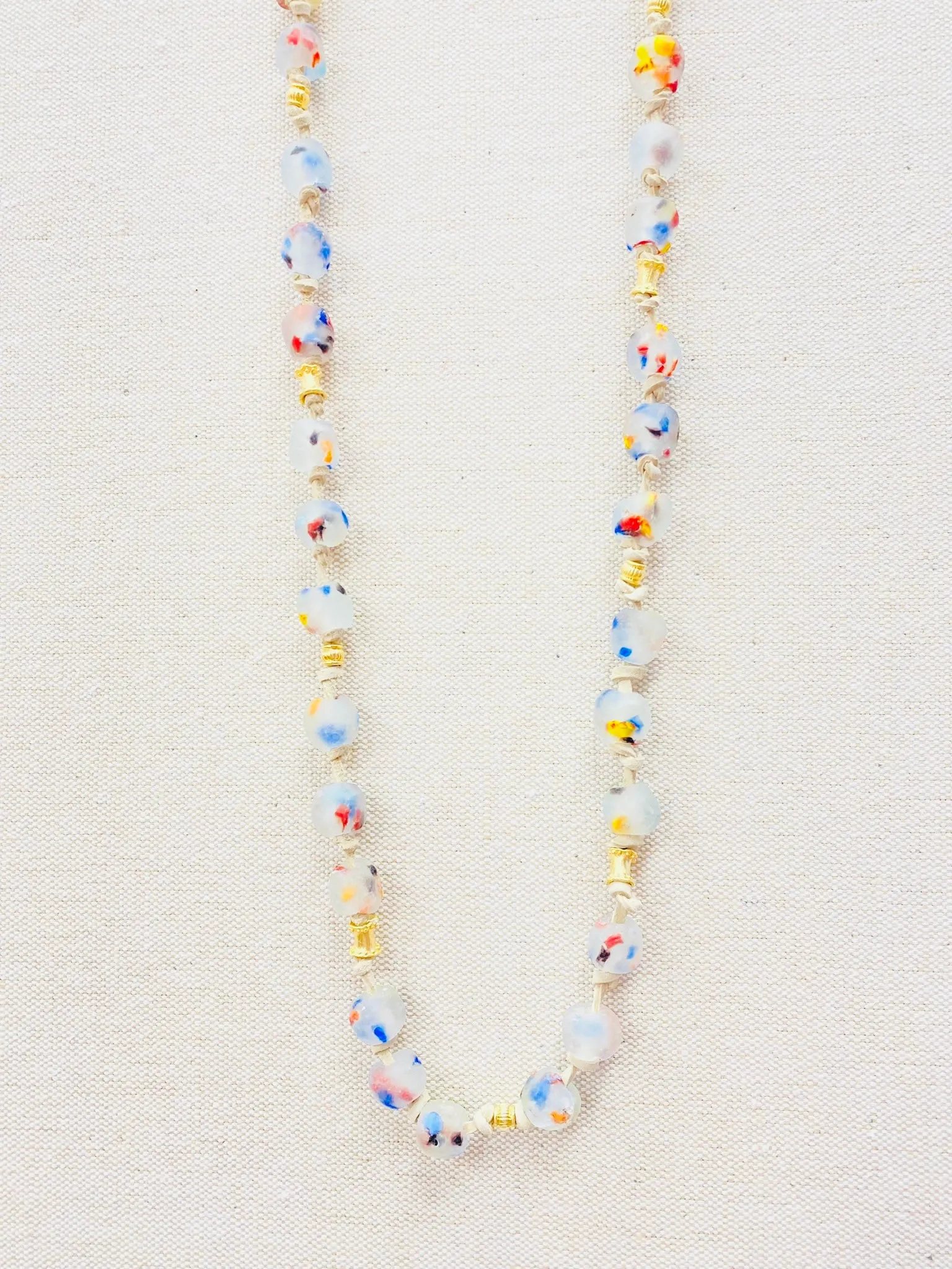 Multi colored beaded necklace