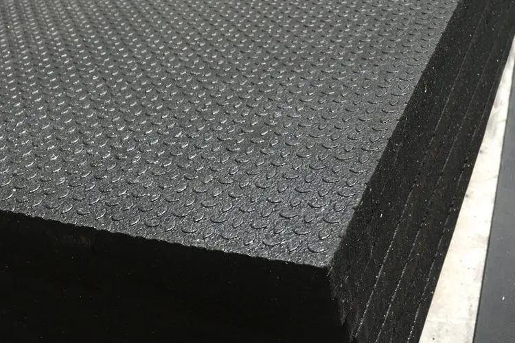 New Virgin Rubber Smooth Flooring Mats 4x6 3/4"