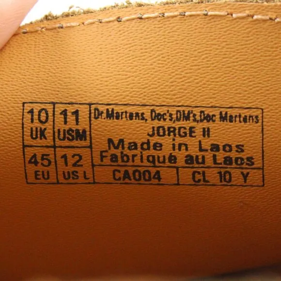 NIB Dr. Martens Jorge II Tumbled Nubuck Leather Slingback Mules Muted Olive (11)