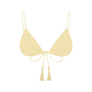 Nixie Triangle Shape Bikini Top Yellow