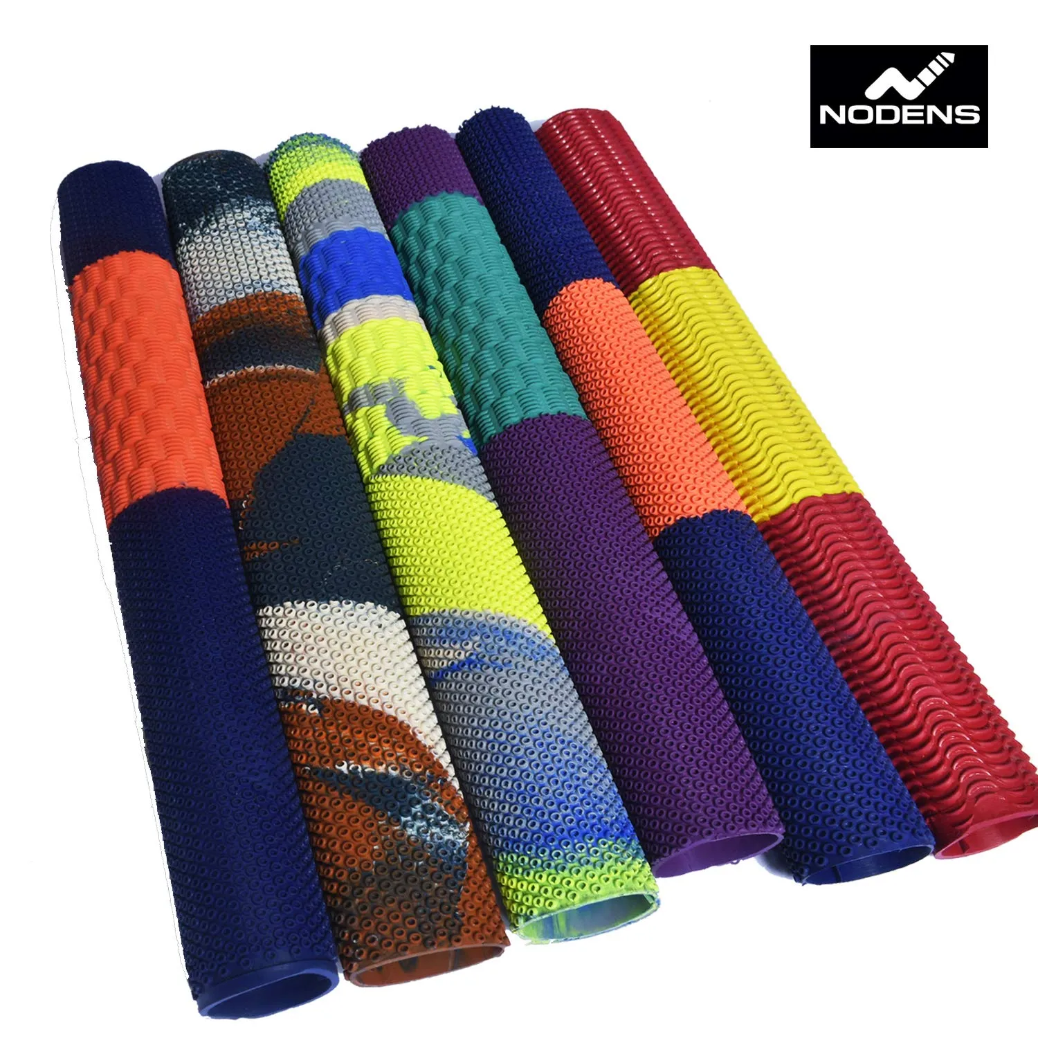 Nodens Cricket Bat Grip, (Multicolour Pack of 6)