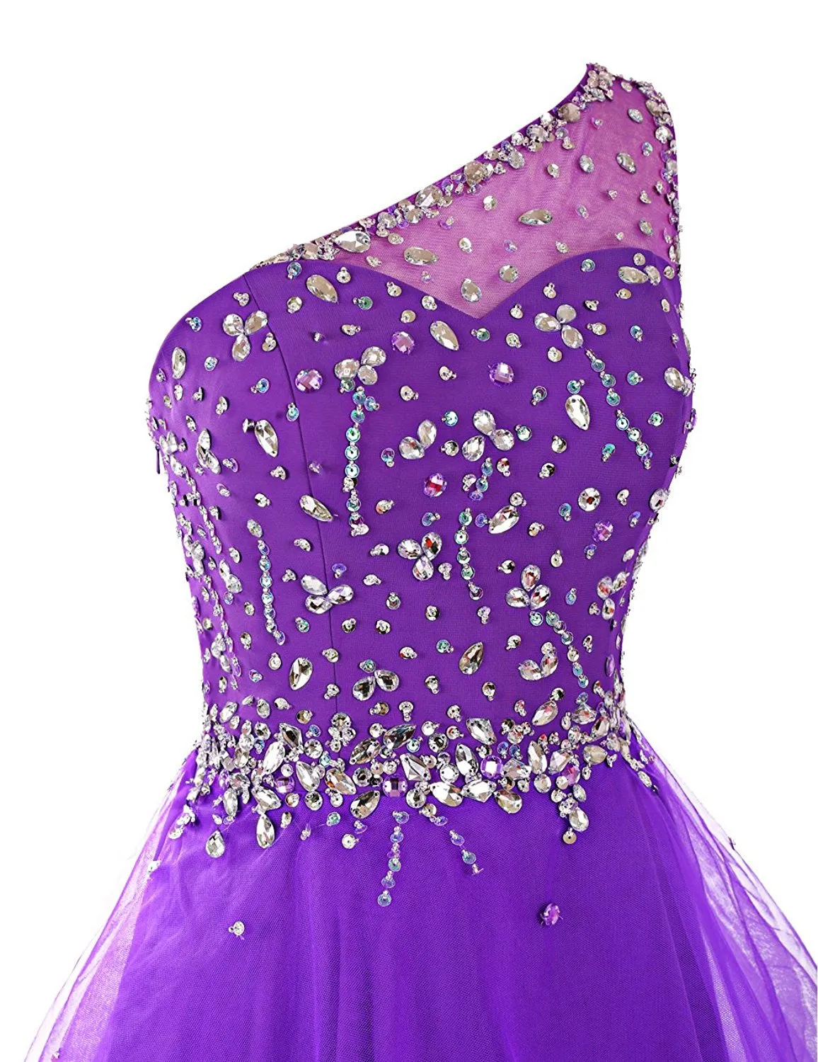 One Shoulder Homecoming Dress